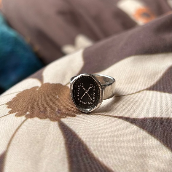 Pyrrha “We Part To Meet Again” Talisman Ring - Picture 3 of 3